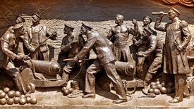 Санкт-Петербург. &laquo;Барельеф "Синопское сражение"&raquo;.